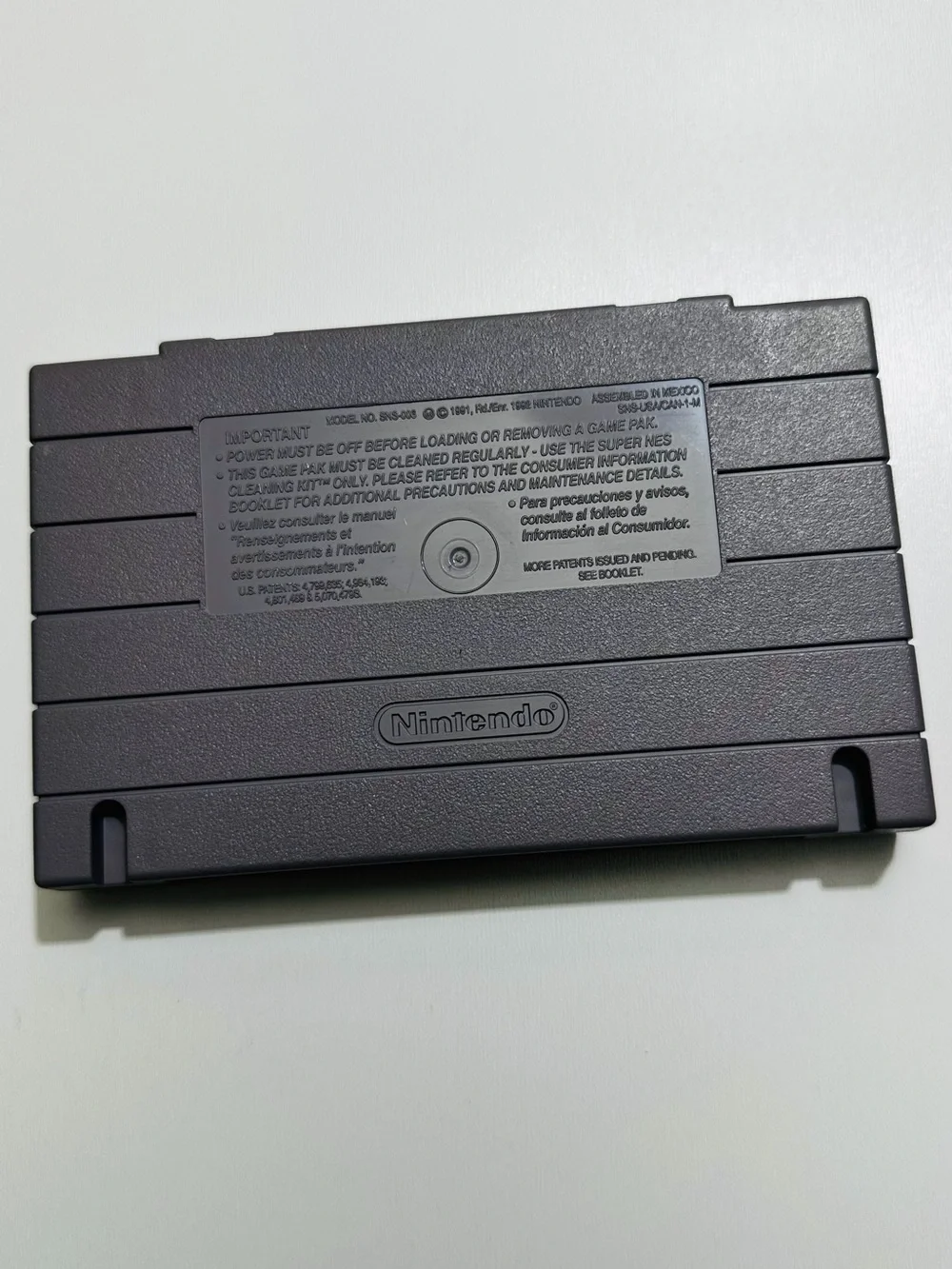 Super Nintendo Joe & Mac 2: Lost in the Tropics Game Cartridge - Gray